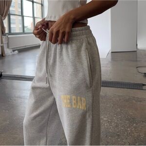 The Bar Varsity Sweatpants Heather Grey